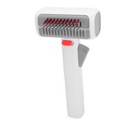 Fockety Peine de Aseo para Mascotas, Cepillo Ergonómico Suave para Rastrillo con Dientes Redondeados de Acero Inoxidable, Cepillo para Pelo de Gato para Perros y Gatos, Eliminación de