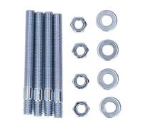 Fockety Perno de Carburador con Kit de Perno de Montaje Espaciador, 3,5 Pulgadas de Largo, Rosca de 5/16 Pulgadas, Adecuado para Holley, Carter, Rochester, Apto para una Mejor Experiencia de