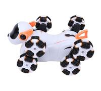 Fockety Perro Robot AI, Juguete Robótico Inteligente con Control Remoto con Control de Voz y Estructura de 8 Ruedas, Juguete Interactivo para Acrobacias con Función de Pulverización de