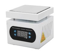 Fockety Placa Caliente de Soldadura, Estación de Soldadura de Precalentamiento Eléctrico de 350 W con Pantalla Digital y Placa de Aluminio de Aviación, para Separación de Pantalla de (Enchufe de la