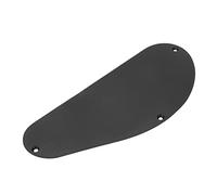 Fockety Placa Trasera de Guitarra Compacta Negra Portátil para Guitarra Eléctrica, bajo, Placa de Cubierta de Plástico Liviana, Adecuada para Instrumentistas de Todos los Niveles