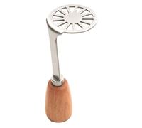 Fockety Prensador De Patatas, Herramienta De Cocina De Acero Inoxidable 304 Resistente A La OxidacióN Con Mango De Madera Y Agarre Antideslizante, FáCil De Limpiar; Ideal Para (Investigación de la