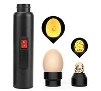 Fockety Probador de Huevos, Lámpara de Luz LED Fría de Alta Intensidad, Probador de Huevos Profesional Portátil para Todos los Huevos de Gallina Oscura Codorniz Pato Canario Paloma