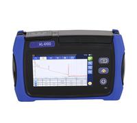 Fockety Probador OTDR, Tester de Fibra óptica de Pantalla Táctil de 4.3 Pulgadas Color OTDR con 1310 1550 1625 Nm Longitud de Onda y Soporte de Rango Dinámico de 24 DB OPM SLS VFL RJ45