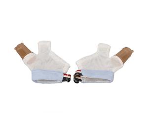 Fockety Protector de Tratamiento para Chupar el Pulgar, Guante de Parada Ajustable, Evita la Peladura de los Dedos, Adecuado para Bebés de 10 a 18 Meses (BLUE)