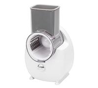 Fockety Rallador de Queso Eléctrico, Ensalada Recargable de Acero Inoxidable, Trituradora Ligera con 4 Cortadores Reemplazables para Verduras, Frutas, Zanahorias, Pepinos y Patatas