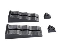 Fockety Rampas de nivelación RV, Heavy Duty 3 Pasos Ajustable rampa de Remolque, RV nivelador para estabilizar Terreno Irregular y estacionamiento, 11000lbs Capacidad de Carga (con Bolsa)