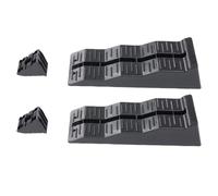 Fockety Rampas de nivelación RV, Heavy Duty 3 Pasos Ajustable rampa de Remolque, RV nivelador para estabilizar Terreno Irregular y estacionamiento, 11000lbs Capacidad de Carga (Sin Bolsa)