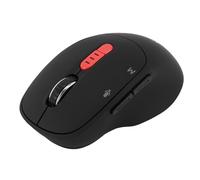 Fockety Ratón con IA, ratón inalámbrico silencioso, ratón Bluetooth ergonómico con Software de IA centralizado, Escritura por Voz y Resumen Compatible con ChatGPT (Black)