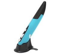 Fockety Ratón Ócico de Bolsillo, USB Ergonímico de 2,4 GHz Ratón Ócico Inalámbrico Ajuste 800 1200 1600 Tipo Bolígrafo para Recargable para Computadora Computadora Portátil (Blue)