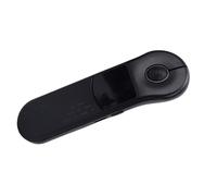 Fockety Ratón para presentaciones, Mando a Distancia Recargable Bluetooth 2.4G para PowerPoint con Panel táctil, ergonómico, batería integrada de 150 mAh para PC y portátiles (Black)
