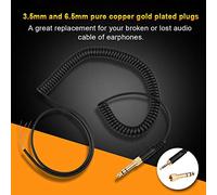 Fockety Reemplazo Preciso para Bobinas de Alambre de Resorte para Auriculares DT770/770PRO/990/990PRO Transmisión de Alta Definición para Negro Audiófilo