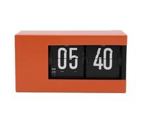 Fockety Reloj de Escritorio Plegable, Reloj Mecánico de Calendario Plegable con Números Grandes, Alimentado por Pilas y con Engranajes Internos, Digital Retro (Orange)