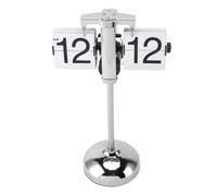 Fockety Reloj Retro Digital Abatible hacia Abajo, Diseño Antiguo portátil. Reloj de Automático Reloj Mecánico con Tapa Varilla de Tracción Extensible Reloj de Escritorio con Tapa