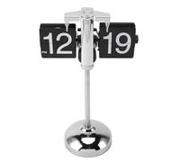 Fockety Reloj Retro Digital Abatible hacia Abajo, Diseño Antiguo portátil. Reloj de Automático Reloj Mecánico con Tapa Varilla de Tracción Extensible Reloj de Escritorio con Tapa