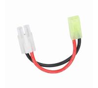 Fockety Rendimiento Estable Grande Hembra a Mini Adaptador Masculino Enchufe 16awg Cable de Cable para Jugadores de Airsoft (El reinado de Otamiya)