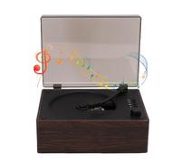 Fockety Reproductor de CD con Bluetooth, Reproductor de CD portátil Retro con Altavoces duales, Control Remoto y Auriculares, Compatible con USB o AUX, Conector para Auriculares (Color Nuez)