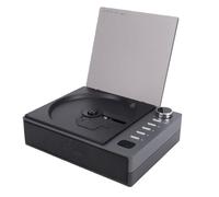 Fockety Reproductor de CD Portátil, Reproductor de CD Recargable con Altavoz, Bluetooth, Radio FM, Auriculares y Control Remoto, Reproductores de Música Personales de Escritorio (Black)