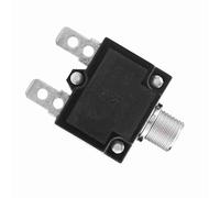 Fockety Restablecer el Disyuntor Térmico para Protección contra Sobrecarga del Generador DC 50 V AC 125 - Metal Negro Ligero para la Industria Automotriz (10A)