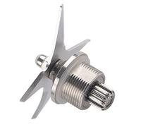 Fockety Rompehielos de Acero Inoxidable, 4 Paletas/alas, Piezas de Repuesto para Conjunto de Paletas Húmedas/alas 104675 para Trituración de Hielo Precisa, Compatible con Rompehielos