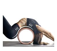 Fockety Rueda de Yoga para Fitness, Herramienta de Entrenamiento de Resistencia a Alta Compresión, Rueda de Entrenamiento de Gimnasia para Culturismo, Círculo Interior Negro, 1 de Yoga (Anillo