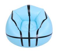 Fockety Silla Tipo Puf, Diseño de Baloncesto Azul, sofá Inflable de PVC, sofá Inflable Ergonómico, Sillón Inflable, Sillón Inflable para Leer y Ver Películas