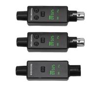 Fockety sistemas de micrófono inalámbrico, transmisor y receptor XLR inalámbrico de 2,4 GHz, 24 bits, 48 kHz, batería de 8 horas, alcance de 50m, adaptador de micrófono recargable (1 por 2)