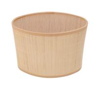 Fockety Sombra de Lámpara de Ratán Boho, Sombra de Lámpara Boho Ovalada, Reemplazo de Pantalla de Tejida de Granja para Luz Colgante, de Piso, de Araña