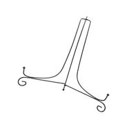 Fockety Soporte de Exhibición, 1 Unidad, Soporte de Hierro de 30 Cm (12") para Platos, Cuencos, Bandejas y Platos hondos. (12 pulgadas)