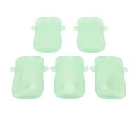 Fockety Soporte de la Bolsa de Alimentos a Prueba de Apriete de 5 PC, Soporte de Caja de Jugo de Plástico Seguro de Plástico a Prueba de Fugas con un de Agarre Fácil, para Bebés, para (GREEN)