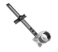 Fockety Soporte de Ranura de Fresado en el Enrutador 4 en 1, Plantilla de Corte de Círculo de Enrutador Multifuncional de Aleación de Aluminio con Base de Enrutador Desmontable para