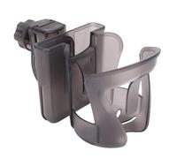 Fockety Soporte de Taza de Cochecito, Soporte para Bicicletas de Diseño de Rotación de 360 ° con Soporte para Teléfono, Portavasos para Cochecitos, Portavasos para Cochecito, Bicicleta, (Marron