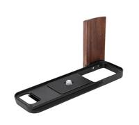 Fockety Soporte L para Cámara X E5, Mango de Madera, Empuñadura de Aleación de Aluminio, Placa L de Liberación Rápida, Empuñadura Ergonómica de Madera para Cámara Digital (Black)