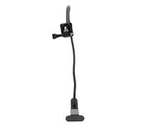 Fockety Soporte para Cámara Web, Soporte Flexible para Cámara con Brazo de Cuello de Cisne, Agarre de Abrazadera Estable con Tornillo de 1/4 de Pulgada para Accesorios de Videoconferencia de