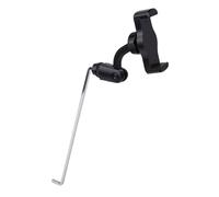 Fockety Soporte para móvil para saxofón alto, soporte para móvil con lira para saxofón ajustable en 360°, apertura máxima de 3,5 pulgadas, compatible con un encaje cuadrado de 4x4mm