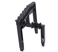 Fockety Soporte para Palos de Golf, Marco de Plástico Ajustable, Ancho de 20-25 Cm para 9 Palos, con Posiciones de Separadas y Estructura de Dientes para Simuladores de Bolsas de