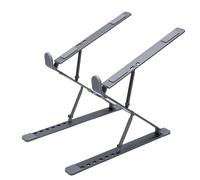 Fockety Soporte para portátil de aleación de Aluminio, Plegable y Ajustable, con Soporte Triangular Estable y Almohadillas Antideslizantes de Silicona, ventilación para Ordenadores