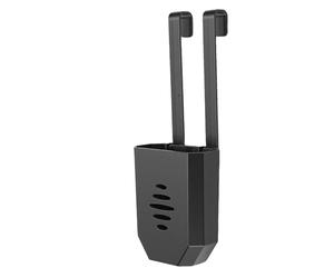 Fockety Soporte para Tableta de Limpieza de Tanque de Inodoro, Soporte para Tableta de Tanque de Inodoro ABS para Interior, Portador de Limpiador de Cuencos de Colgante (BLACK)