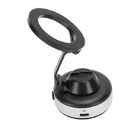 Fockety Soporte para teléfono móvil para Coche, Soporte eléctrico de aleación de Aluminio para teléfonos móviles 4,7a7 Pulgadas, Ventosa magnética Potente para el Parabrisas del Coche (Silver)