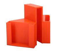 Fockety Soporte para Valla de Teléfono, Soporte para Cámara de Red de Tenis, para Teléfono con Montaje en Red de Dos Perspectivas para Grabar Béisbol, Softbol, Hockey (Orange)