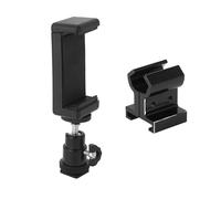 Fockety Soporte Universal para teléfono Traxxas TX TQi, Soporte Estable y Ajustable para transmisor, Base de Metal de aleación de Aluminio para teléfonos de más de 5,5 Pulgadas (Black)