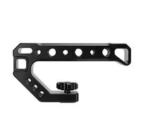 Fockety Superior DE Cámara DE Aleacio DE Aluminio DE Primera Calidad, Agarre DSLR RESTENTE AL Desgaste con MÚLTIPLES Puertos DE Zapata Fría para Tornillos