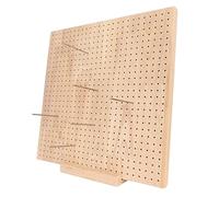 Fockety Tabla de Bloqueo de Ganchillo, Estera de Bloqueo de Tejer de Madera para Tejer Ganchillo y Granny Squares, Con 20 Alfileres de Varilla de Acero Inoxidable, 14.0 X 14.0in