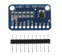 Fockety Tablero de Desarrollo ADC de Precisión I2C de 16 Bits con Refuerzos Programables para la Conversión para la Conversión de Señal de Alta Precisión de los Entusiastas de la Electrónica