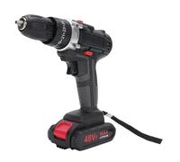 Fockety Taladro atornillador inalámbrico de 350 W, 1450 RPM, 5400 BPM, 25 engranajes de torsión y caja de herramientas. Destornillador eléctrico a batería de 21 V para bricolaje y (Enchufe de la UE)