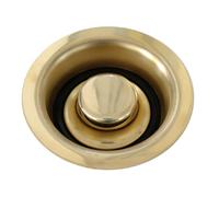 Fockety Tapón de Lavabo de Cobre Dorado, Desagüe de Fregadero de Cobre Sólido, 1 Unidad, para Fregadero de Cocina