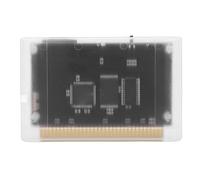 Fockety Tarjeta de Juego 4000 en 1, Cartucho de Juego ABS con Tarjeta de Almacenamiento de 8 GB de hasta 32 GB, para Consolas de Juegos MD1 MD2 MD3 CD X 32X Mega Drive/Master (Blanca transparente)