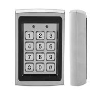 Fockety Teclado de Control de Acceso a Puerta con Contraseña con Lector de Tarjetas de Proximidad, Función de Alarma, para Monitoreo de Seguridad Empresarial