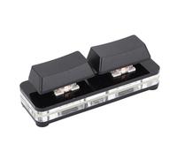 Fockety Teclado Gaming, 2 Teclas USB con Cable Intercambiable en Caliente Programable Teclado mecánico RGB Atajo Cortar Deshacer Rehacer Multifuncional Mini Teclado mecánico para Juegos
