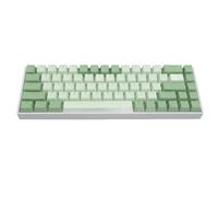 Fockety Teclado mecánico inalámbrico, 68 Teclas Tecla Completa Rollover Retroiluminación dinámica RGB Teclado para Juegos 2.4G Bluetooth Tipo C Modo con Cable Teclado mecánico para Juegos